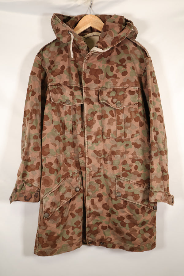 1960年代〜70年代　M57 オーストリア軍　ピーパターン迷彩　パーカー　中古品　C