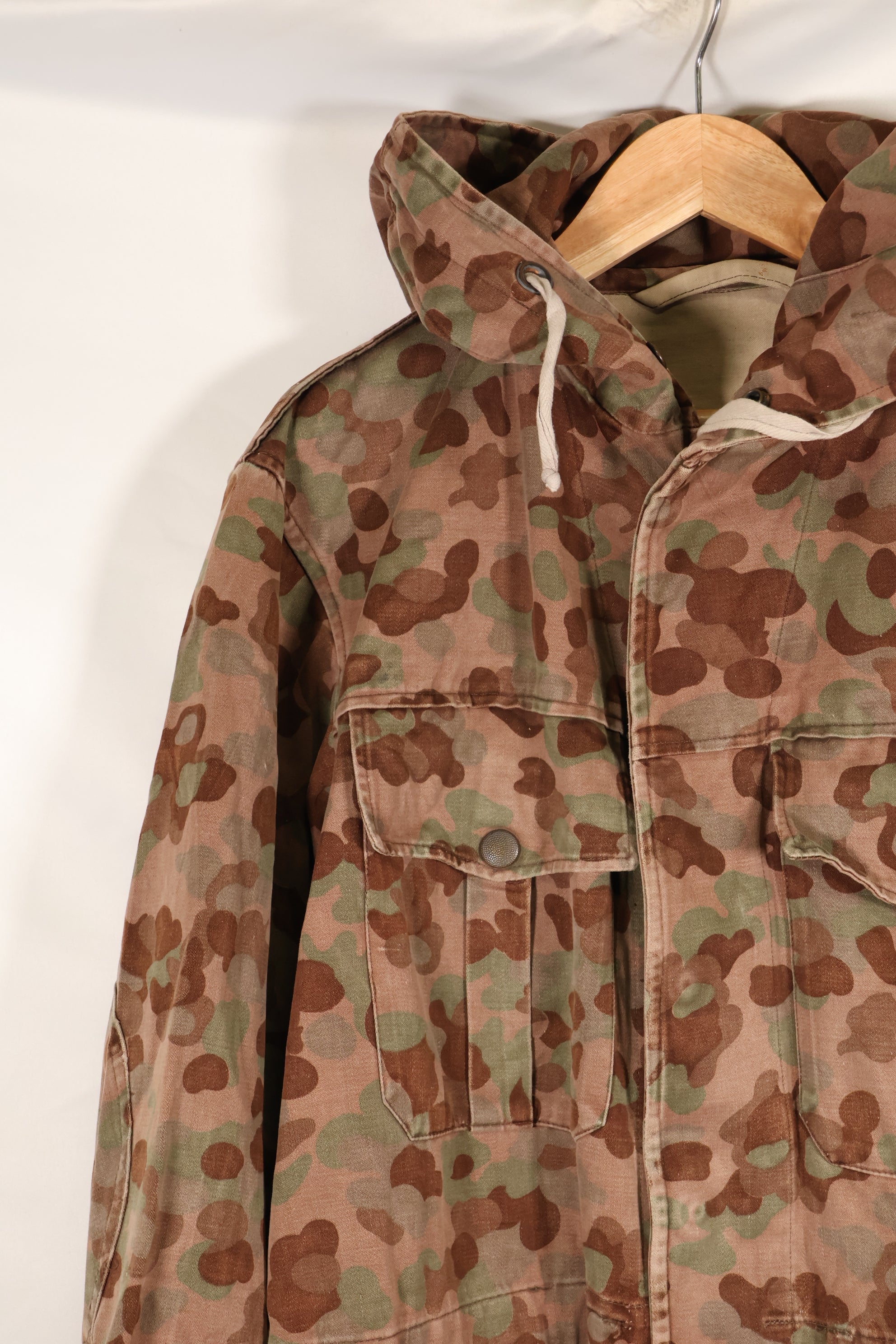 1960年代〜70年代　M57 オーストリア軍　ピーパターン迷彩　パーカー　中古品　C