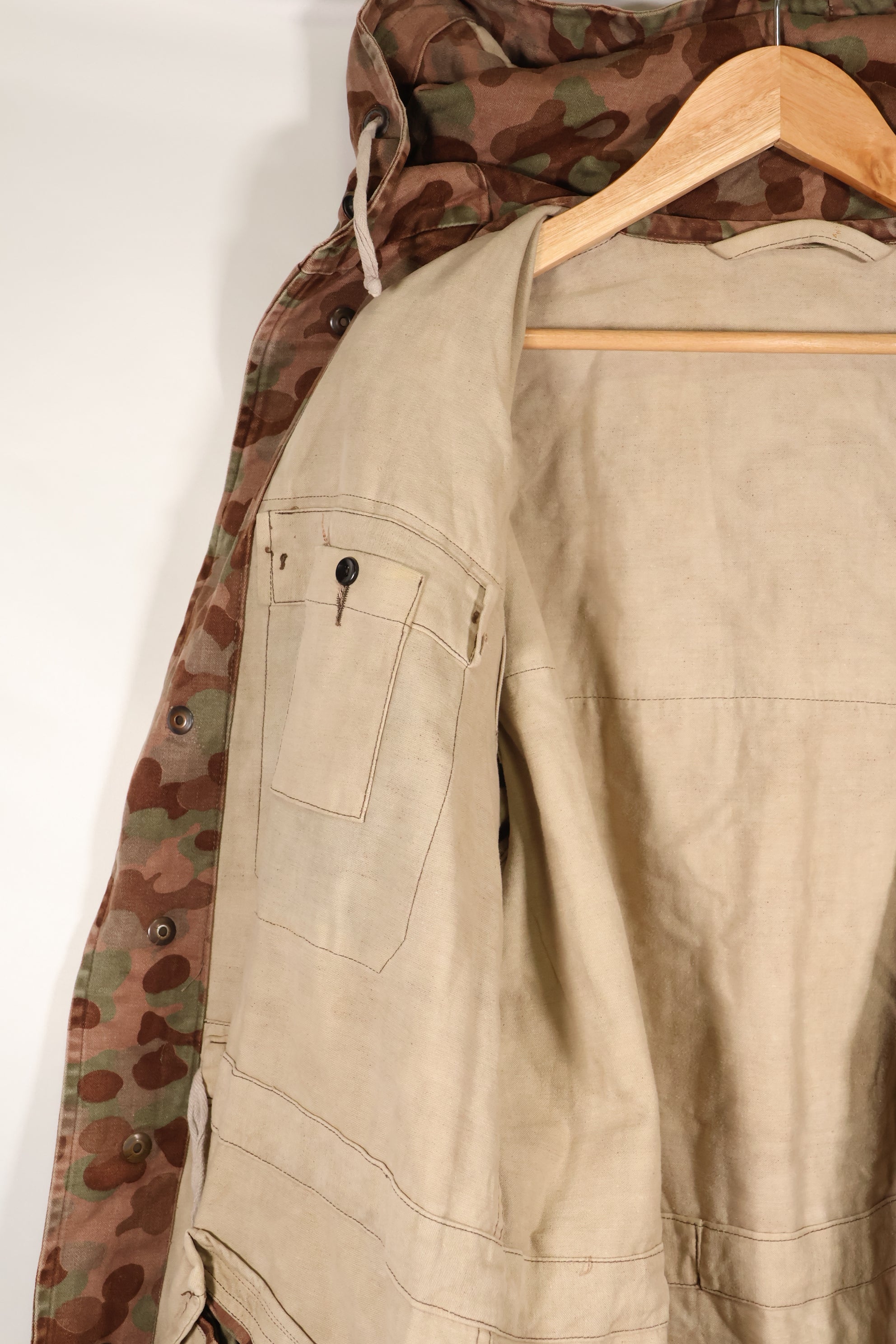 1960年代〜70年代　M57 オーストリア軍　ピーパターン迷彩　パーカー　中古品　C