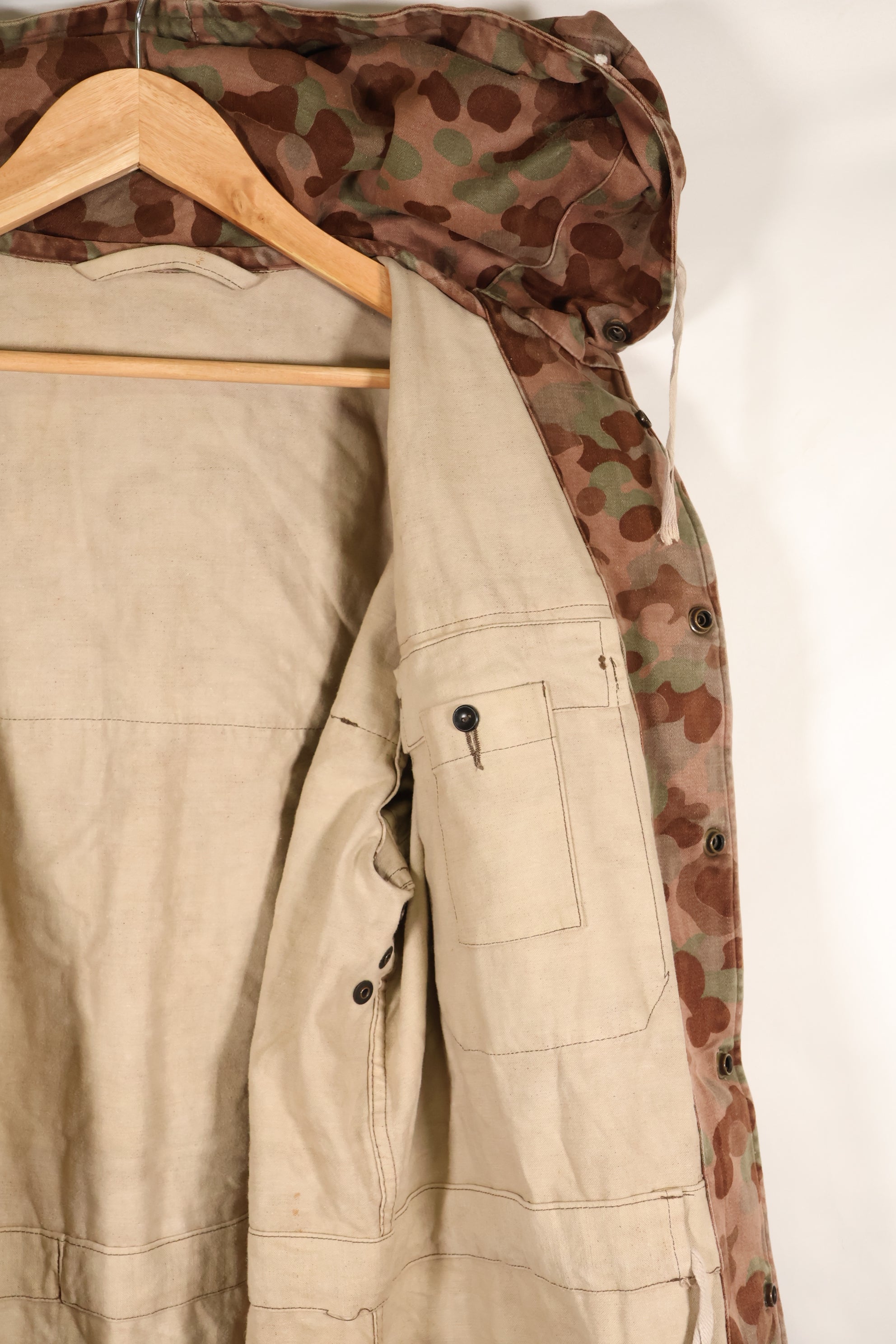 1960年代〜70年代　M57 オーストリア軍　ピーパターン迷彩　パーカー　中古品　C