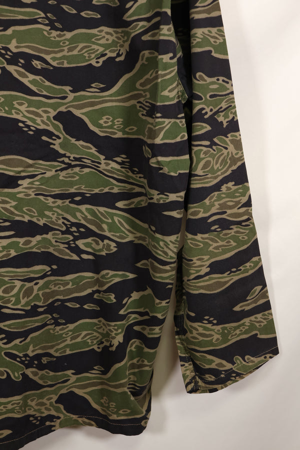 実物　レイトウォーパターン　US-L　タイガーストライプ　シャツ　ほぼ未使用