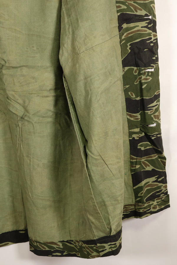 実物　レイトウォーパターン　USサイズ　タイガーストライプ　シャツ　ダークカラー　ほぼ未使用