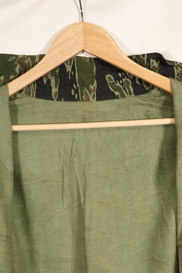 実物　レイトウォーパターン　USサイズ　タイガーストライプ　シャツ　ダークカラー　ほぼ未使用