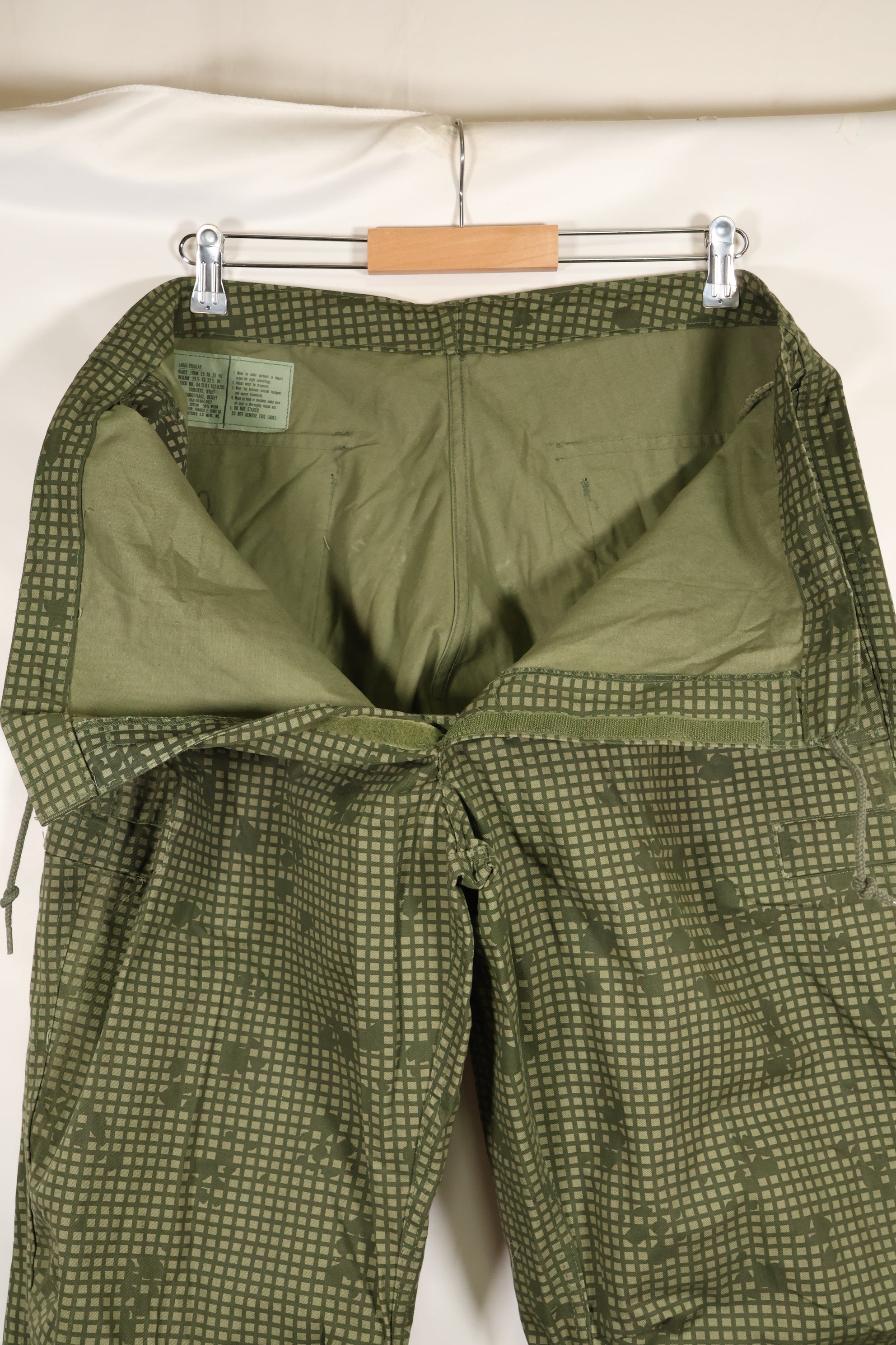 1987年契約　L-R アメリカ軍　対赤外線兵器　ナイトカモ　パンツ　オーバーパンツ　中古品