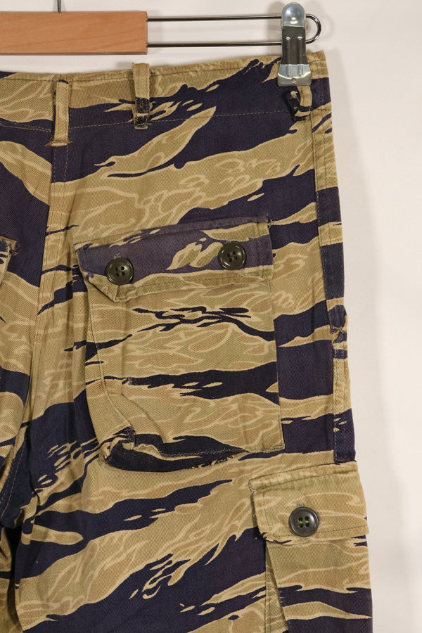 1960年代後半　ゴールドタイガーストライプ　パンツ　USカット　US-M改造　褪色あり　中古品