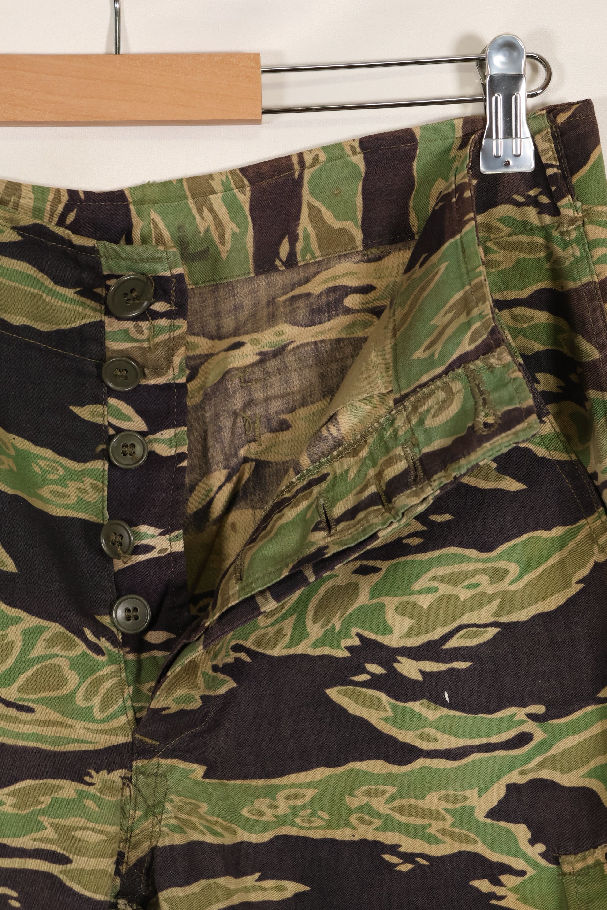 実物　レイトウォーパターン　推定A-L　タイガーストライプ　パンツ　中古品 パラマウント映画