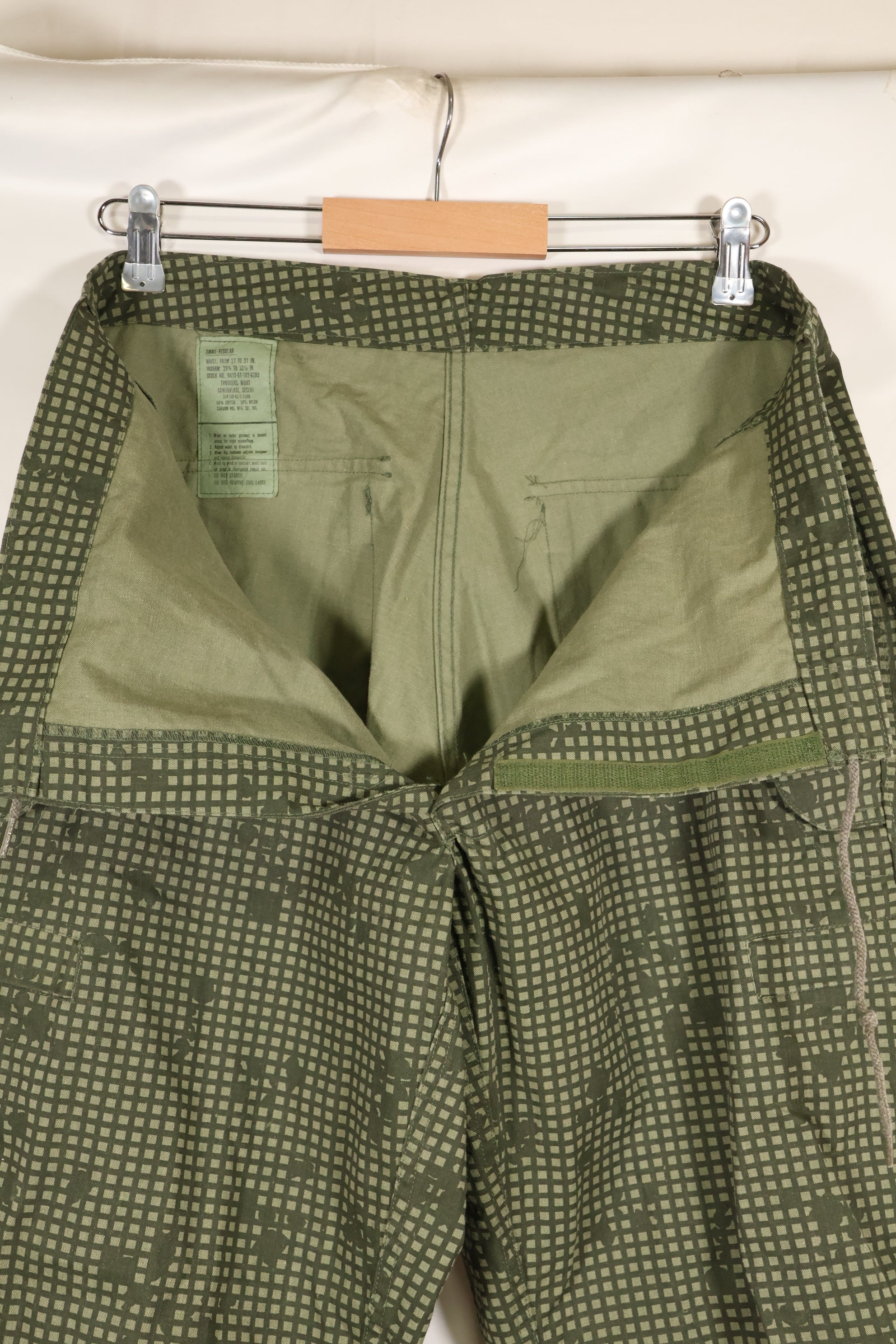 1982年契約　S-R アメリカ軍　対赤外線兵器　ナイトカモ　パンツ　オーバーパンツ　中古品