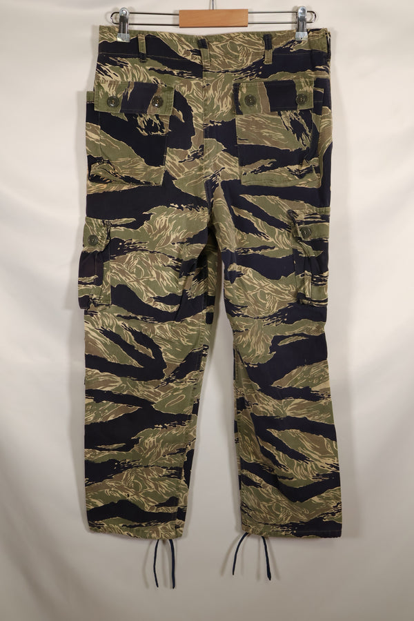 実物　沖縄タイガーパターン　タイガーストライプパンツ　改造あり　USカット　US-S　中古品
