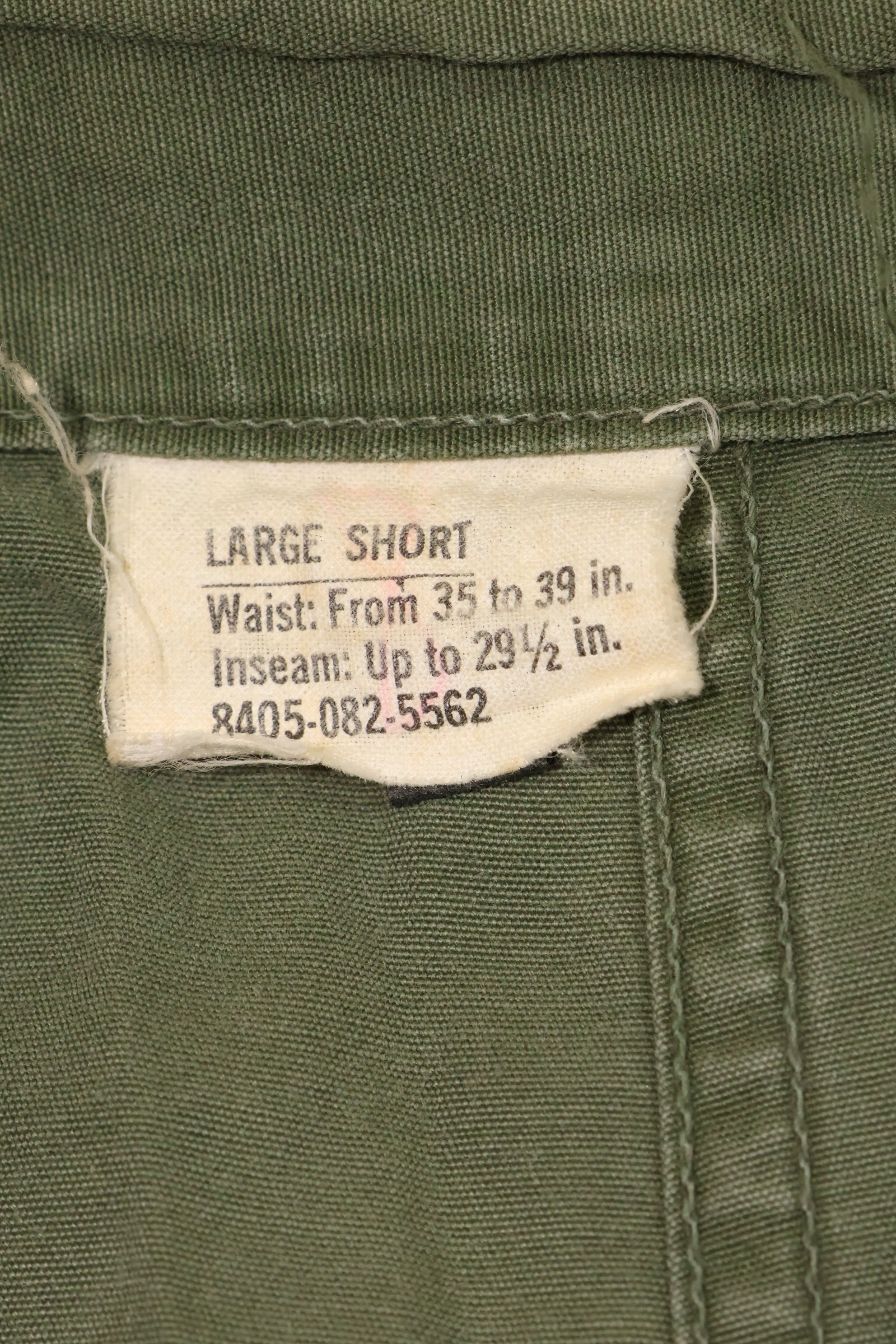 1967年契約　3rd Model ノンリップストップ　ジャングルファティーグ　パンツ　L-S　中古品
