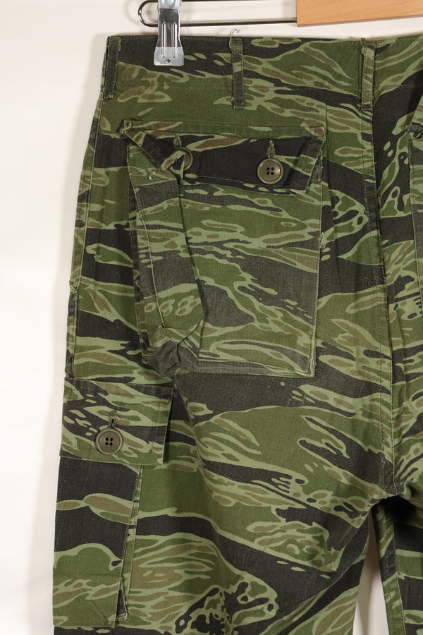 実物　レイトウォーパターン　USサイズ　タイガーストライプ　シャツ　ダークカラー　中古品