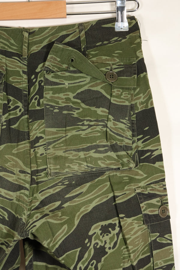 実物　レイトウォーパターン　USサイズ　タイガーストライプ　シャツ　ダークカラー　中古品