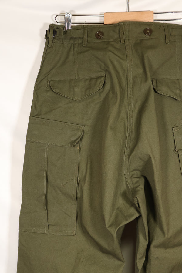 1951年契約　S-R　アメリカ陸軍　M51　フィールドパンツ　ほぼ未使用品　シミ汚れあり