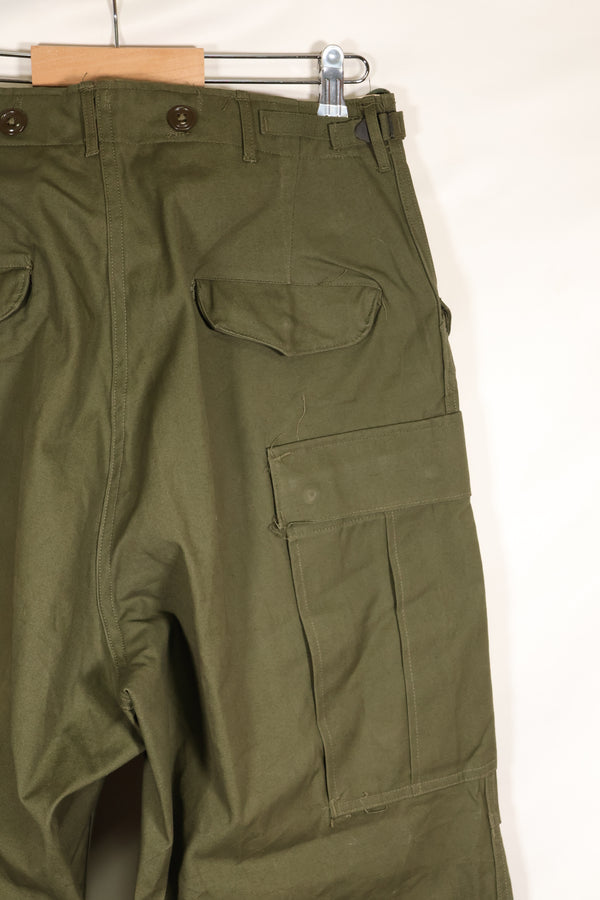 1951年契約　S-R　アメリカ陸軍　M51　フィールドパンツ　ほぼ未使用品　シミ汚れあり