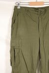 推定1968~69年頃　S-L　4th Model ジャングルファティーグ　パンツ　中古品　契約タグなし