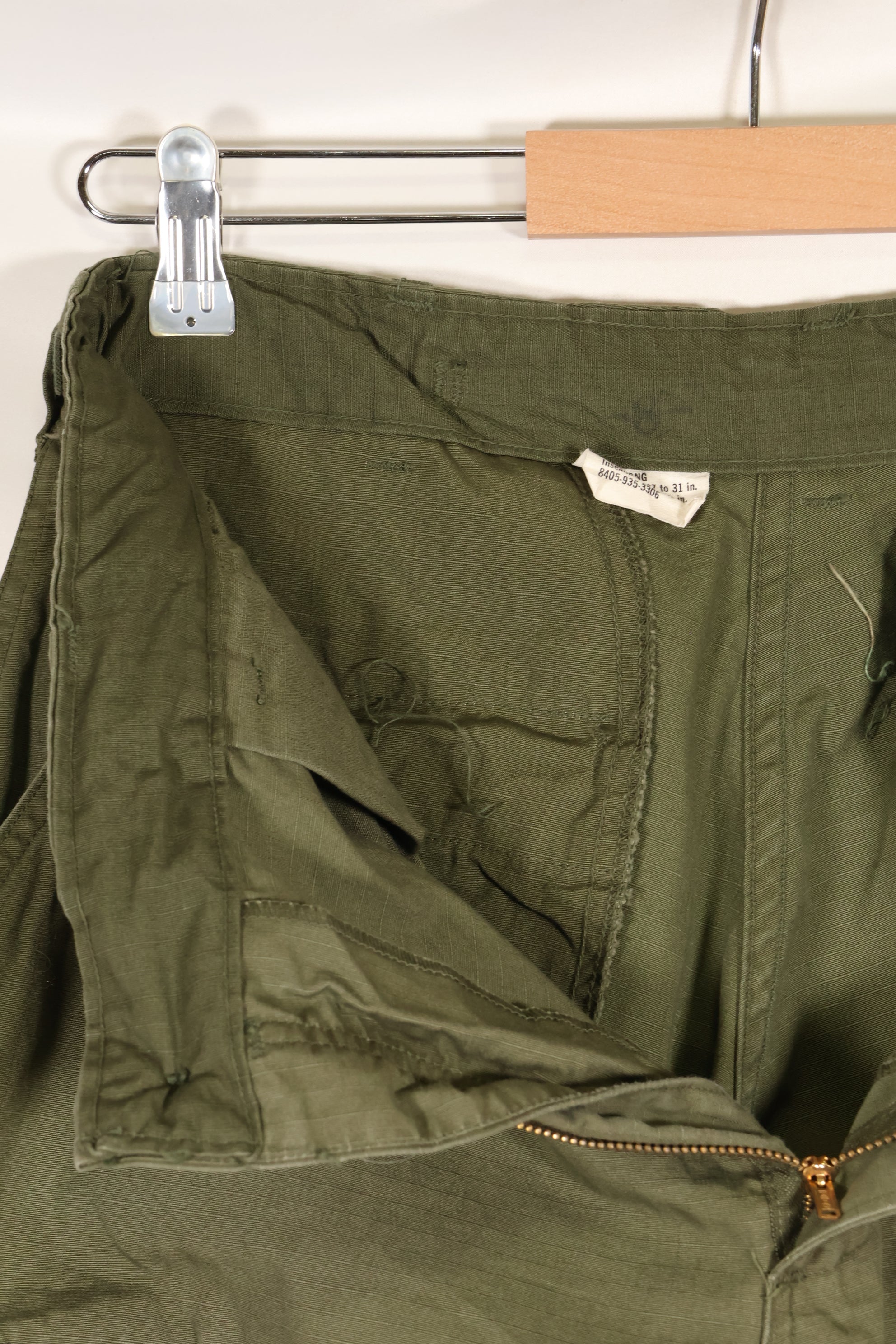 推定1968~69年頃　S-L　4th Model ジャングルファティーグ　パンツ　中古品　契約タグなし