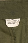 推定1968~69年頃　S-L　4th Model ジャングルファティーグ　パンツ　中古品　契約タグなし