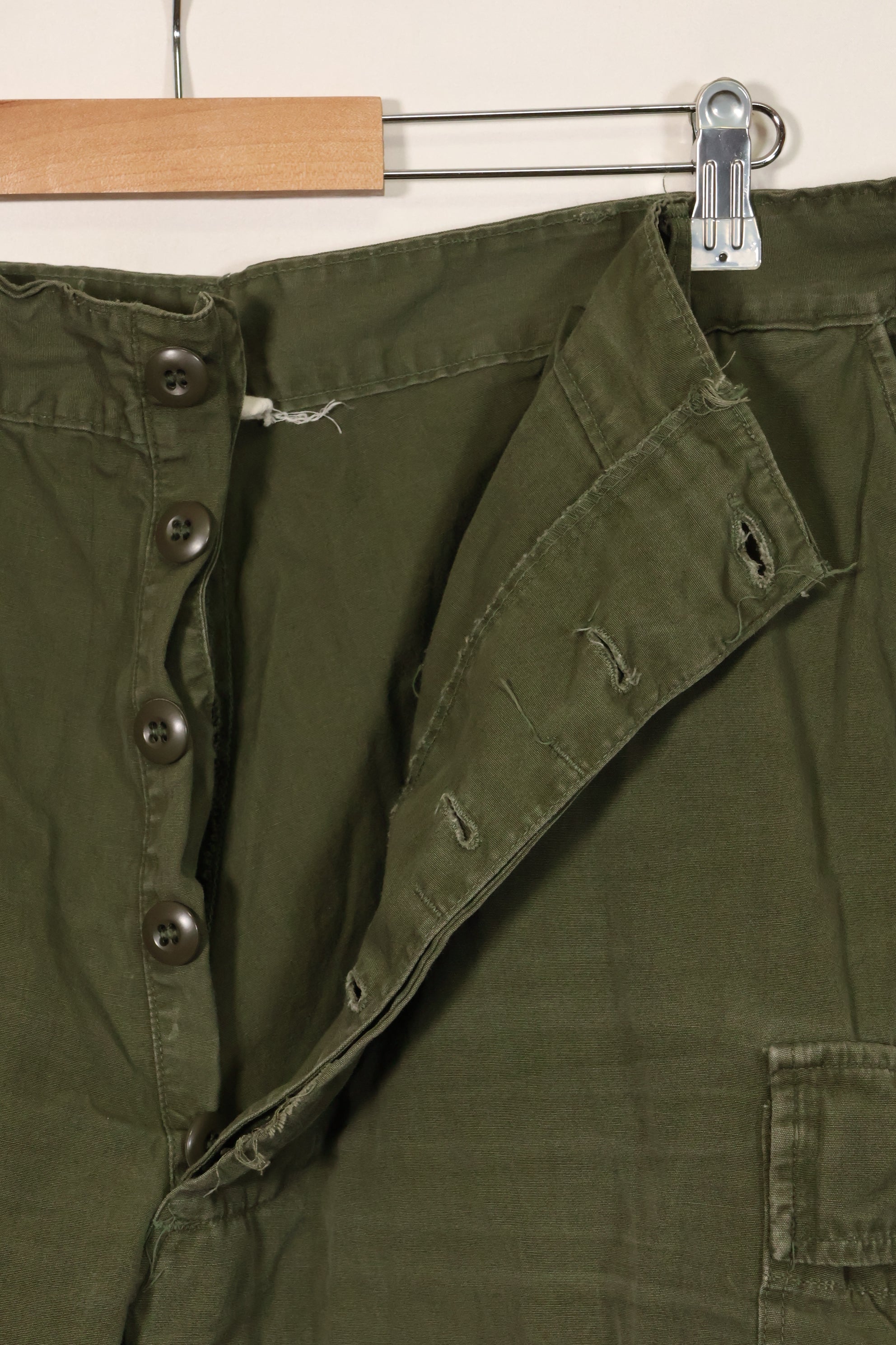 1967年契約　3rd Model ノンリップストップ　ジャングルファティーグ　パンツ　サイズタグ読めない　中古品