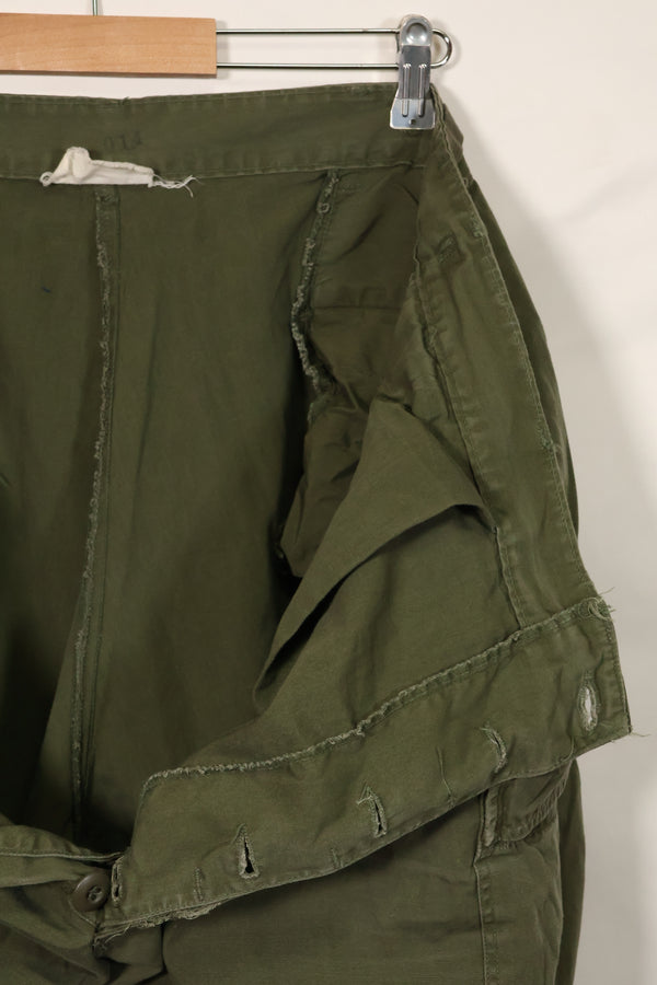 1967年契約　3rd Model ノンリップストップ　ジャングルファティーグ　パンツ　サイズタグ読めない　中古品