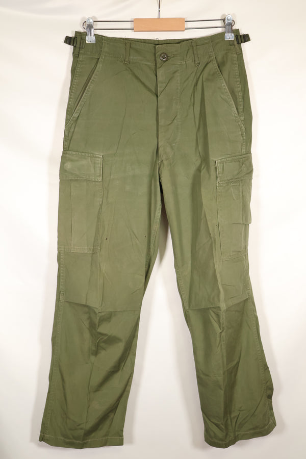 推定 1967年頃　S-L　3rd Model ノンリップストップ ジャングルファティーグ　パンツ　褪色あり　中古品