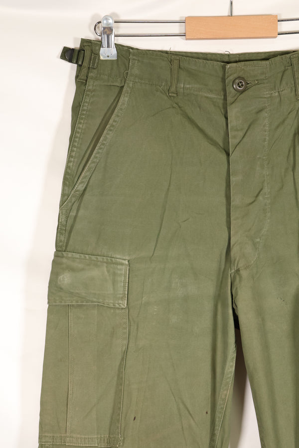 推定 1967年頃　S-L　3rd Model ノンリップストップ ジャングルファティーグ　パンツ　褪色あり　中古品