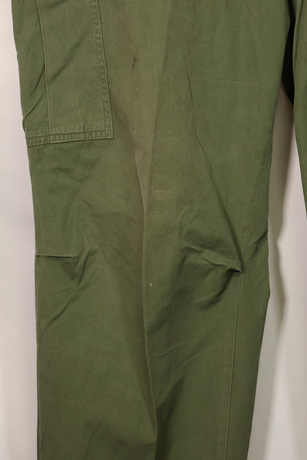 1967年契約　3rd Model ノンリップストップ　ジャングルファティーグ　パンツ　X-L-R　中古品  B