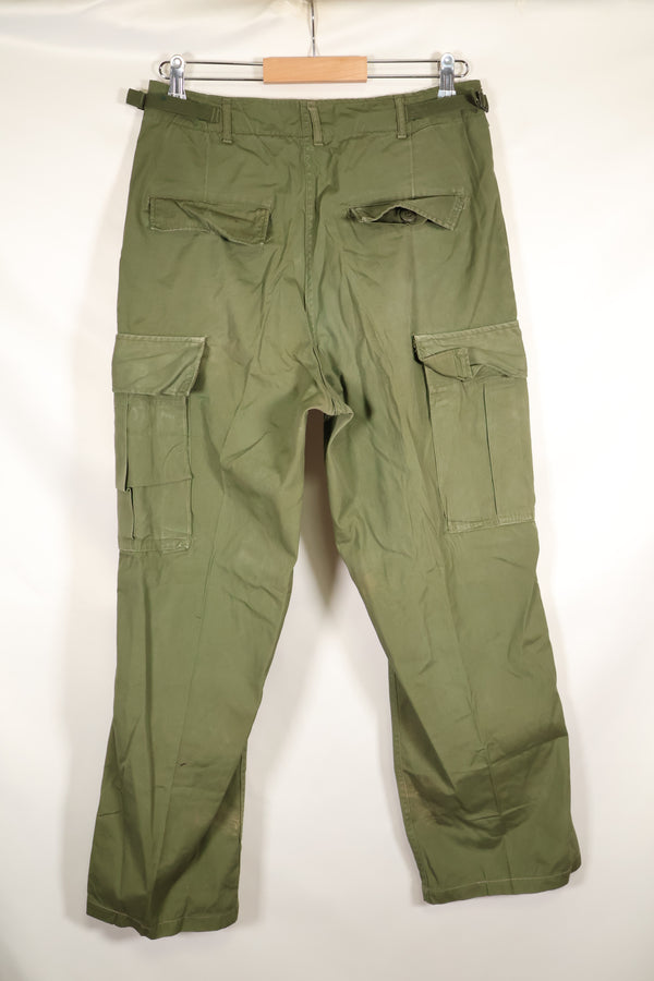 推定 1967年頃　S-L　3rd Model ノンリップストップ ジャングルファティーグ　パンツ　褪色あり　中古品