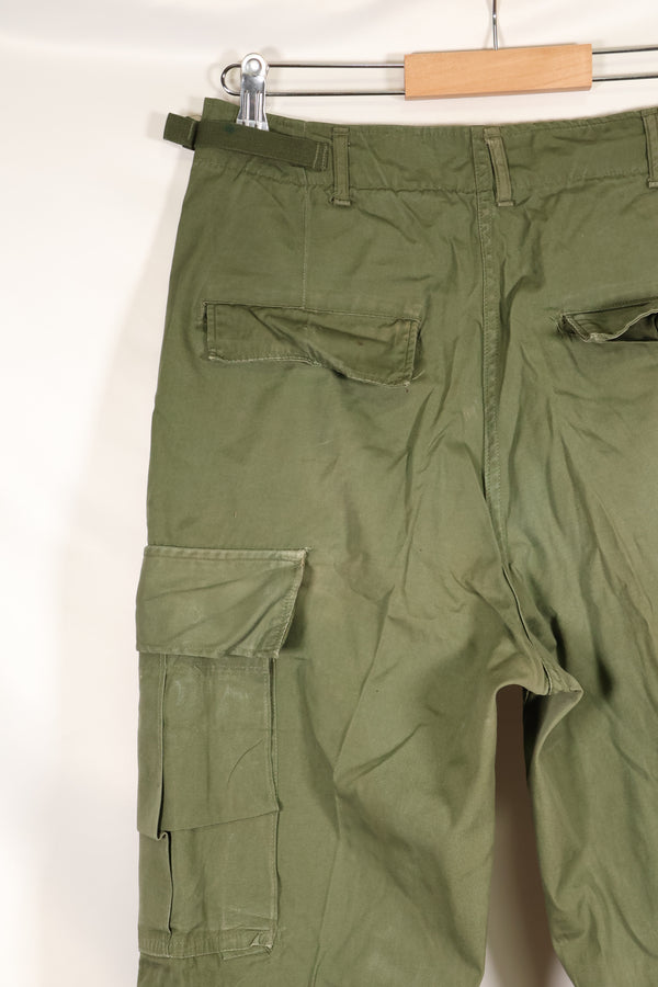 推定 1967年頃　S-L　3rd Model ノンリップストップ ジャングルファティーグ　パンツ　褪色あり　中古品