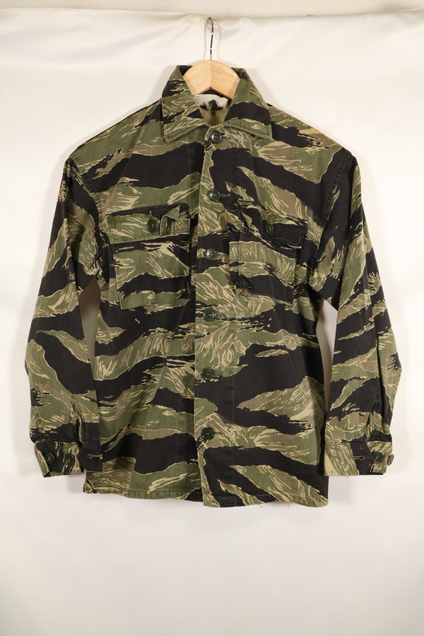 1960年代　A-M　沖縄タイガー　タイガーストライプ　シャツ　Asian Cut　状態良い　中古品