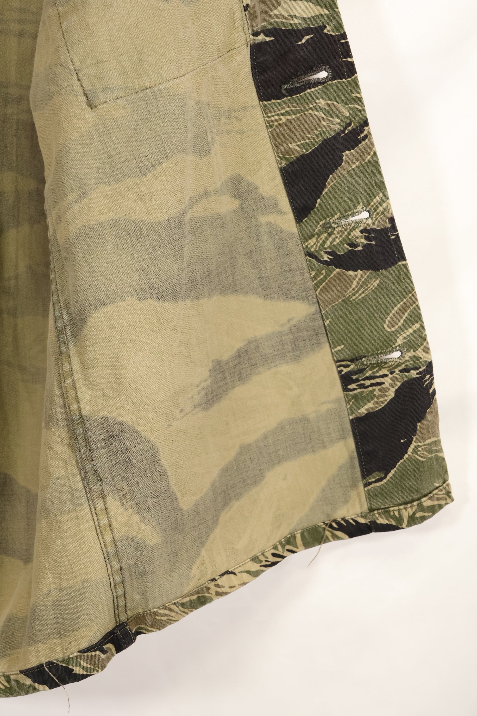 1960年代　A-M　沖縄タイガー　タイガーストライプ　シャツ　Asian Cut　状態良い　中古品