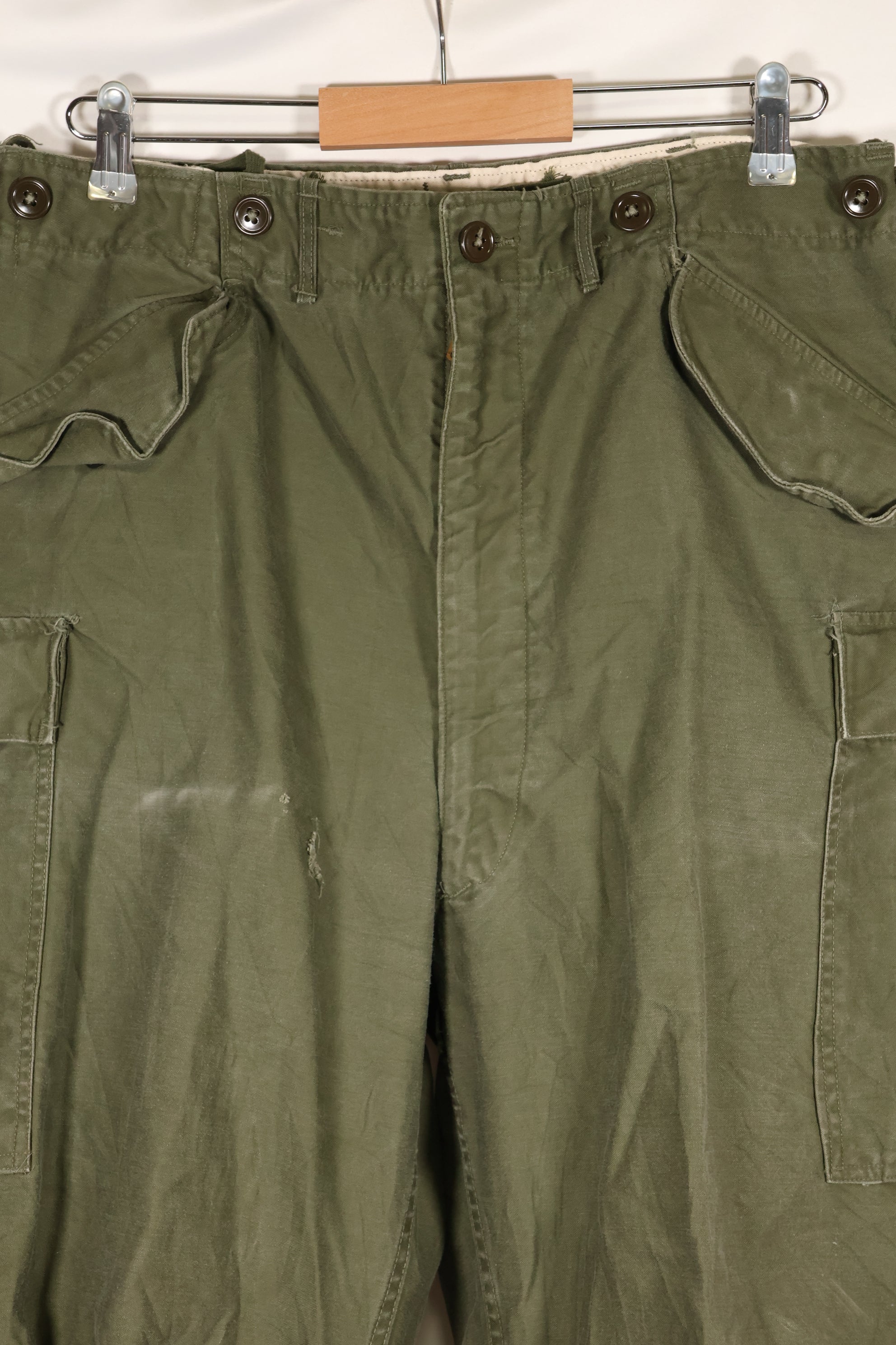 1952年契約　M-L　アメリカ軍　M51　フィールドパンツ　傷あり　中古品