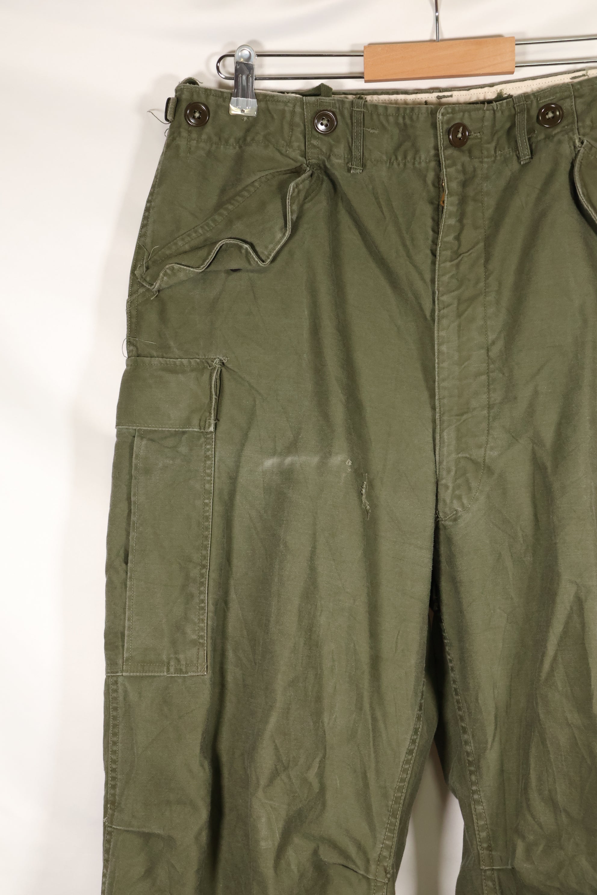 1952年契約　M-L　アメリカ軍　M51　フィールドパンツ　傷あり　中古品