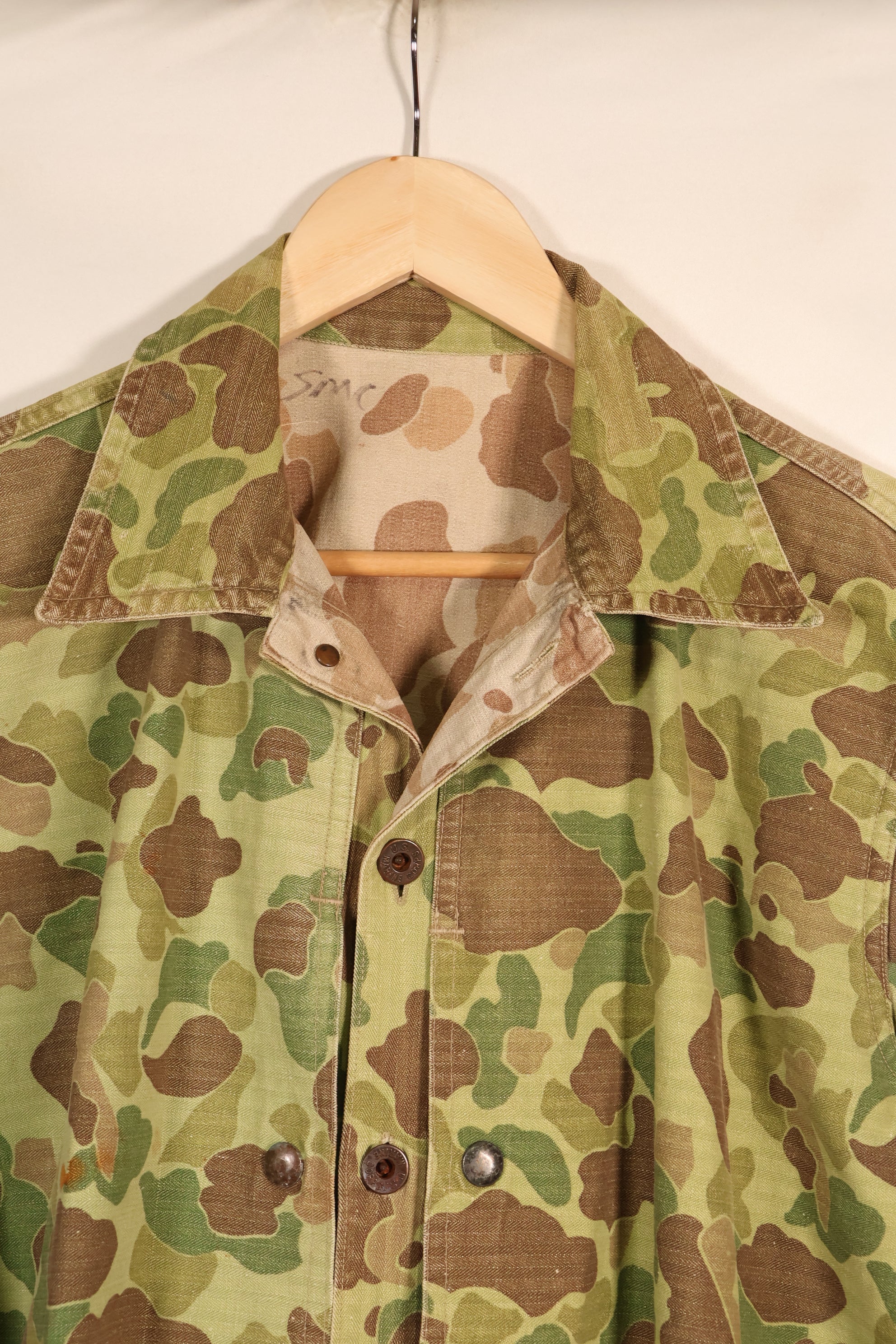 1940年代前半　推定42程度　アメリカ海兵隊　フロッグスキン迷彩　P-44　ジャケット　中古品