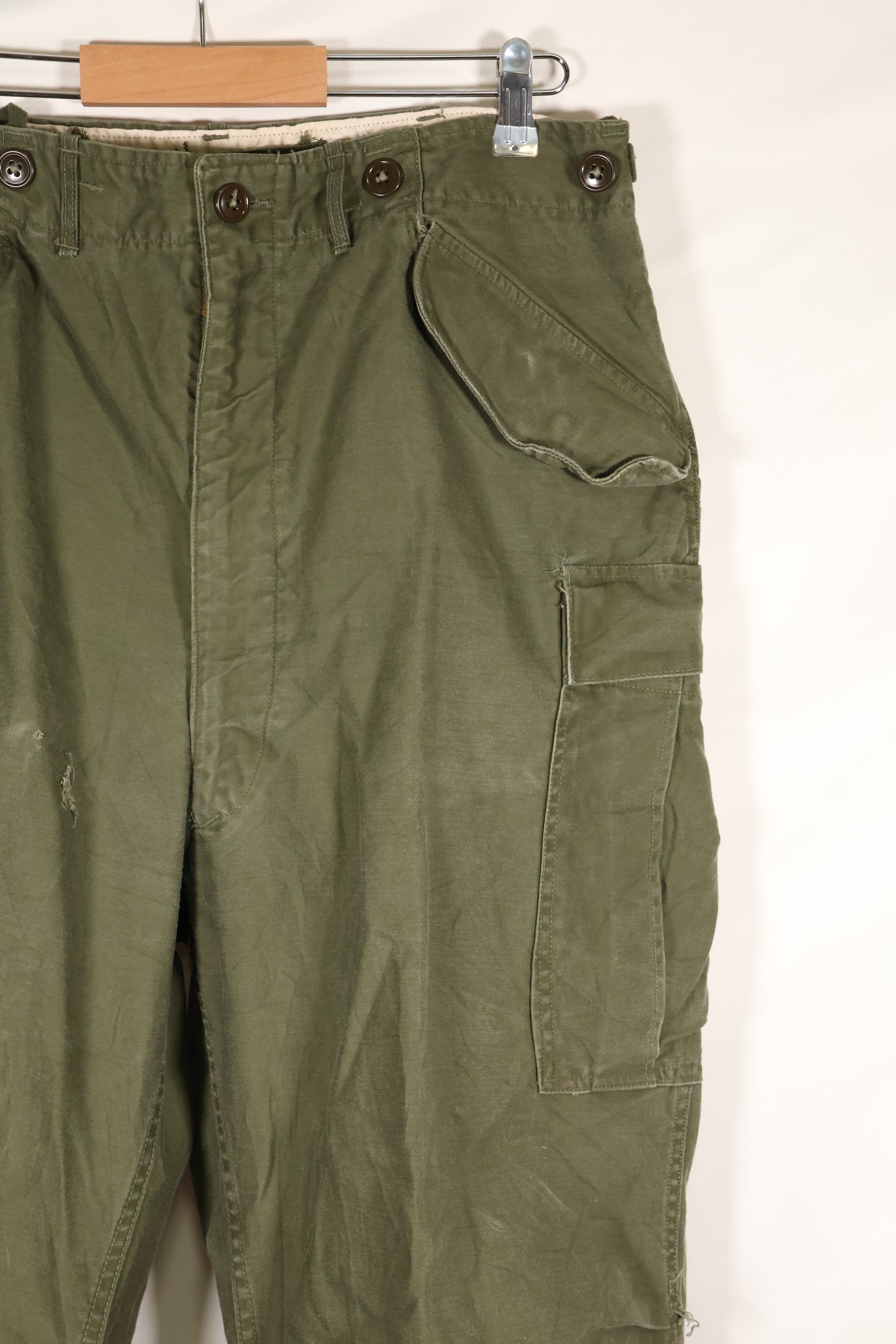 1952年契約　M-L　アメリカ軍　M51　フィールドパンツ　傷あり　中古品
