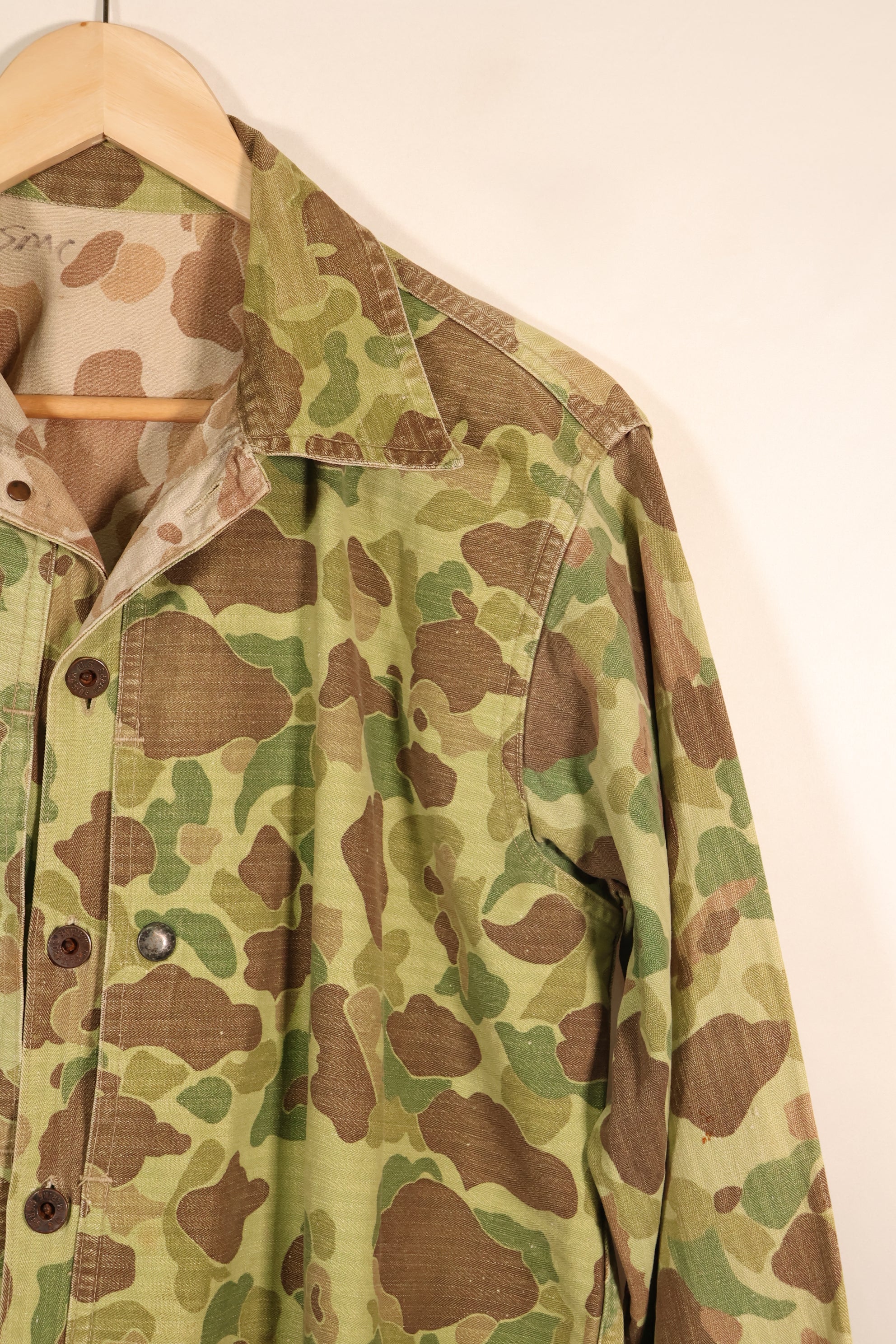 1940年代前半　推定42程度　アメリカ海兵隊　フロッグスキン迷彩　P-44　ジャケット　中古品