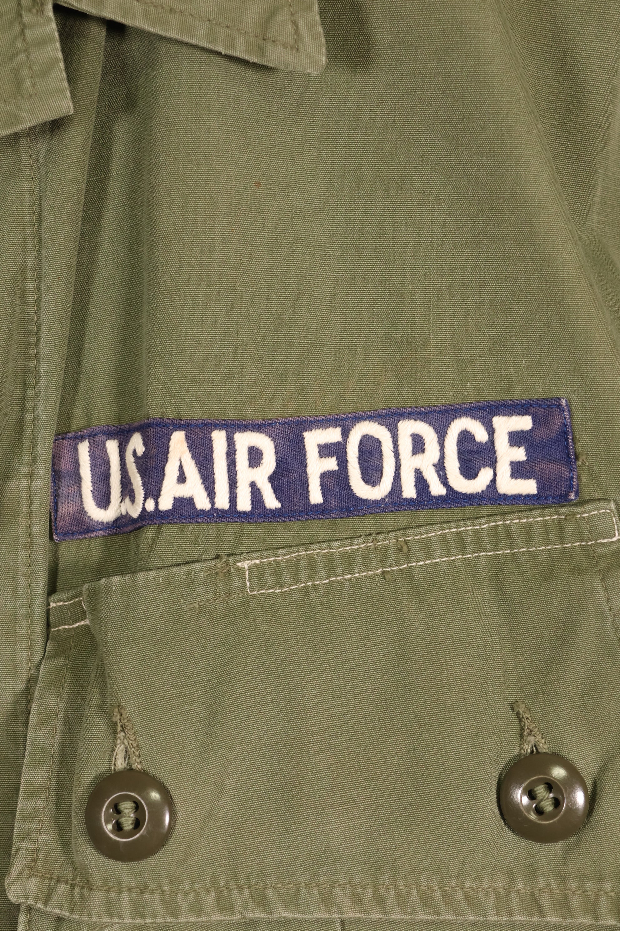 1963年契約　S-R　アメリカ空軍　将校　1st Model ジャングルファティーグ　ジャケット　改造あり　中古品