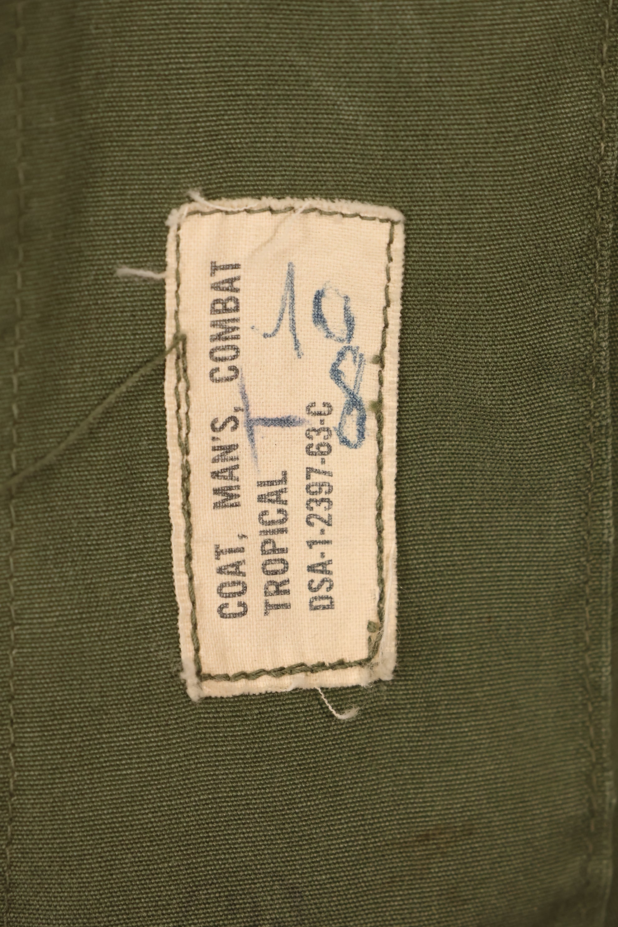 1963年契約　S-R　アメリカ空軍　将校　1st Model ジャングルファティーグ　ジャケット　改造あり　中古品