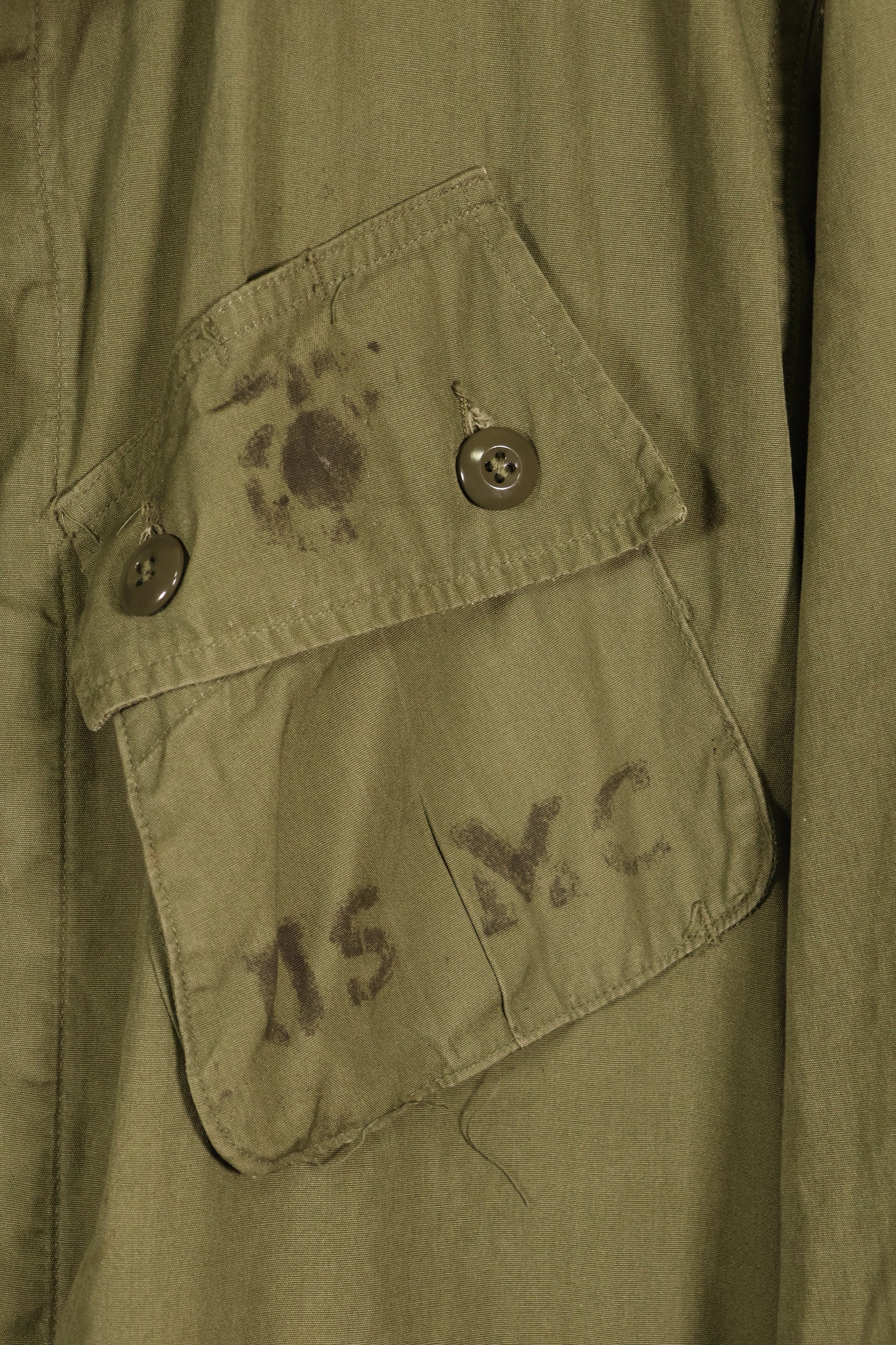 1963年契約　M-R　USMC　1st Model ジャングルファティーグ　ジャケット　ほぼ未使用　中古品