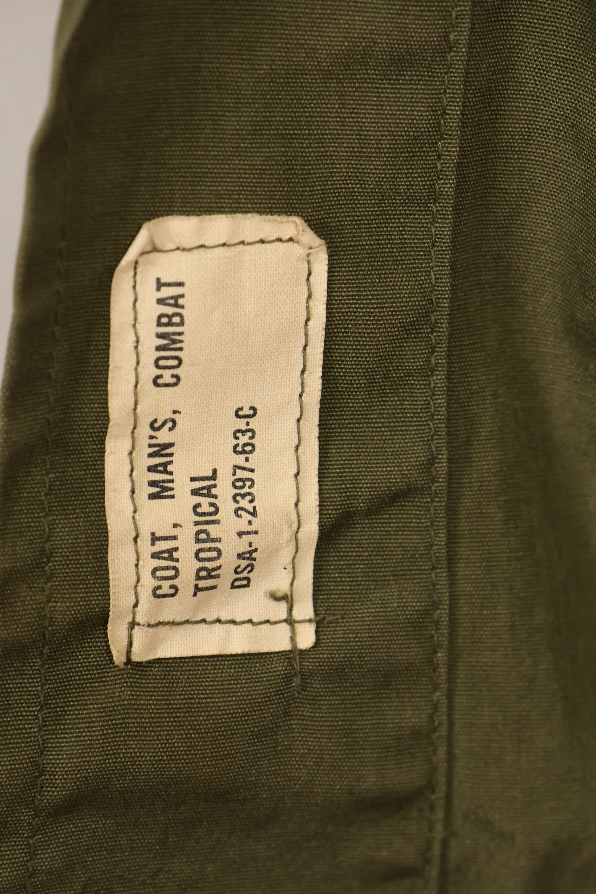 1963年契約　M-R　USMC　1st Model ジャングルファティーグ　ジャケット　ほぼ未使用　中古品