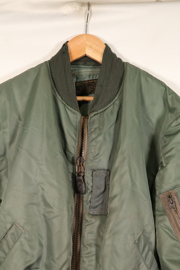 1950年代　LARGE　アメリカ空軍　初期型　MA-1　フライトジャケット　インターメディエイト　中古品