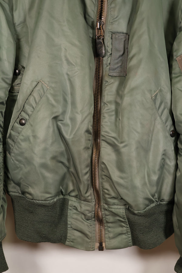 1950年代　LARGE　アメリカ空軍　初期型　MA-1　フライトジャケット　インターメディエイト　中古品
