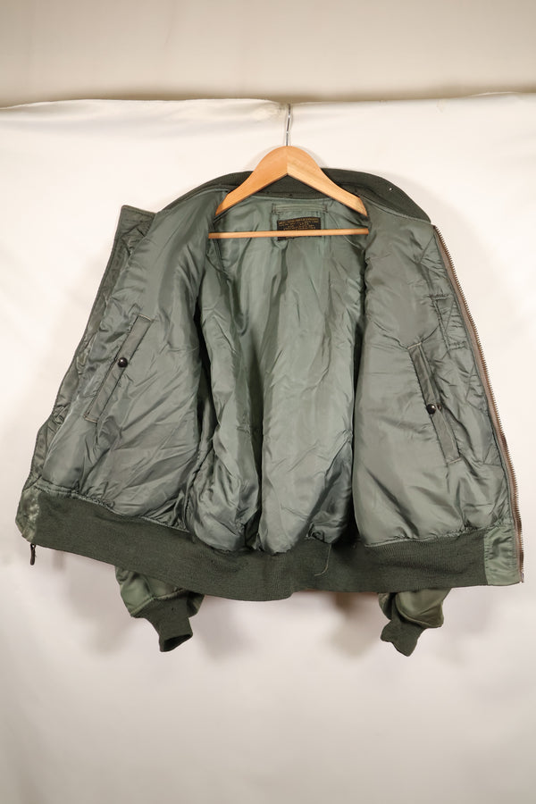 1950年代　LARGE　アメリカ空軍　初期型　MA-1　フライトジャケット　インターメディエイト　中古品