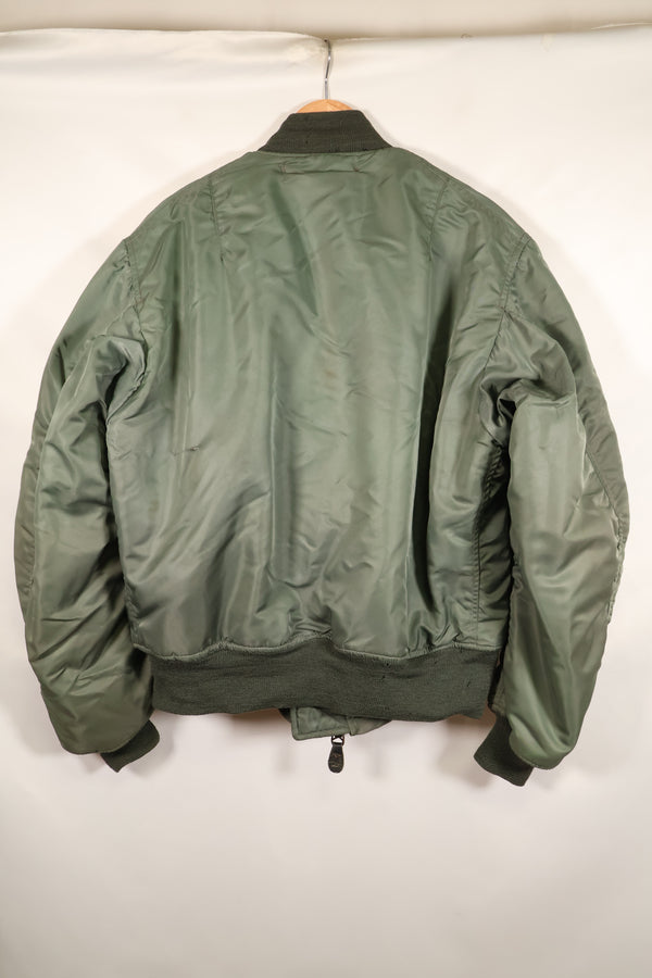 1950年代　LARGE　アメリカ空軍　初期型　MA-1　フライトジャケット　インターメディエイト　中古品