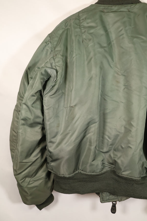 1950年代　LARGE　アメリカ空軍　初期型　MA-1　フライトジャケット　インターメディエイト　中古品