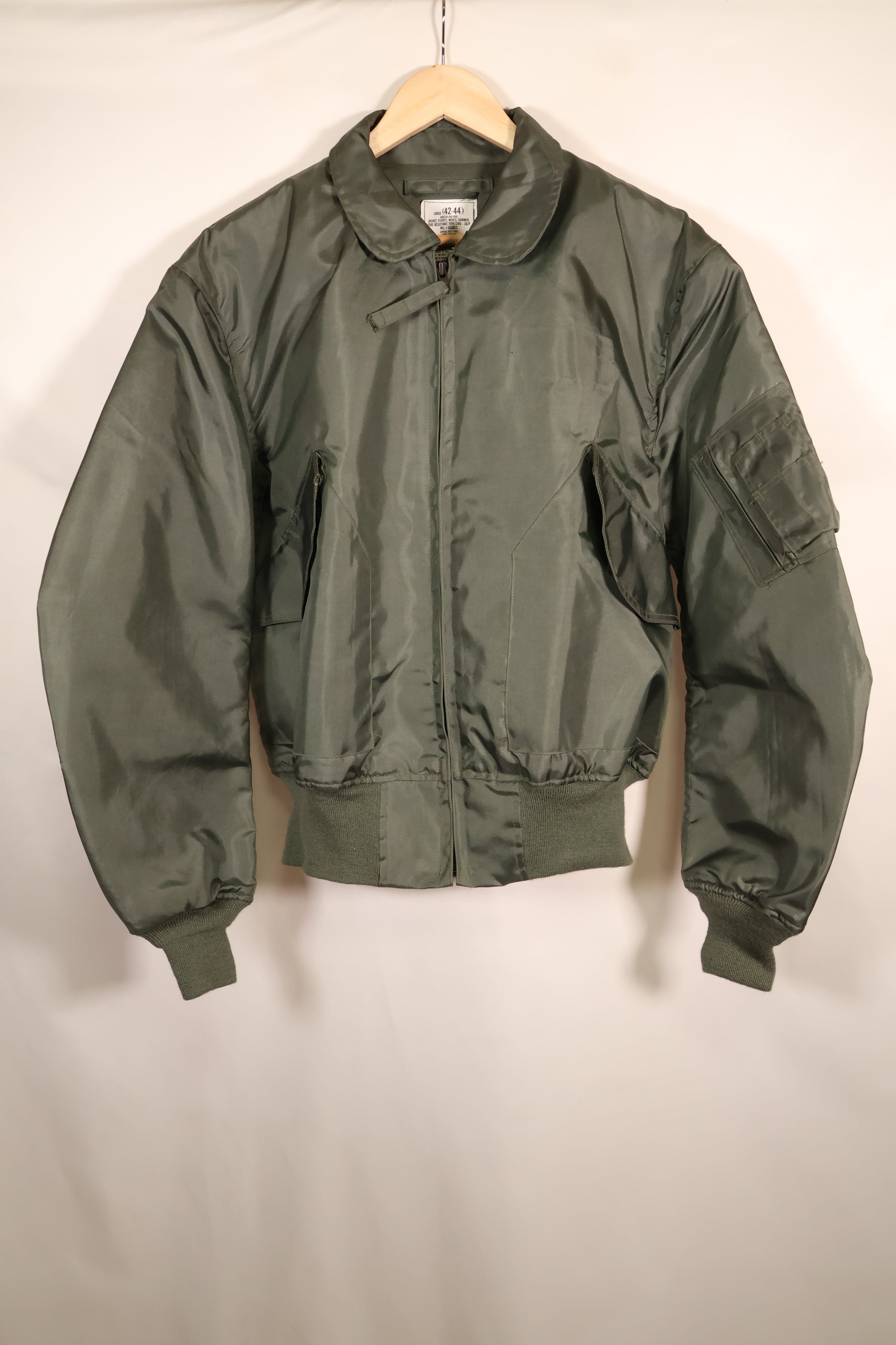 1995年契約　LARGE（42-44）　アメリカ軍　CWU-36P　フライトジャケット　ライトゾーン　中古品