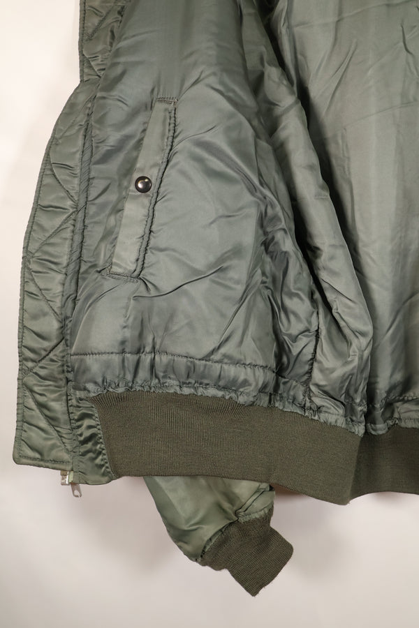 1950年代　推定40〜42程度　アメリカ空軍　B-15D　フライトジャケット　ボア改造品　パッチ付　中古品