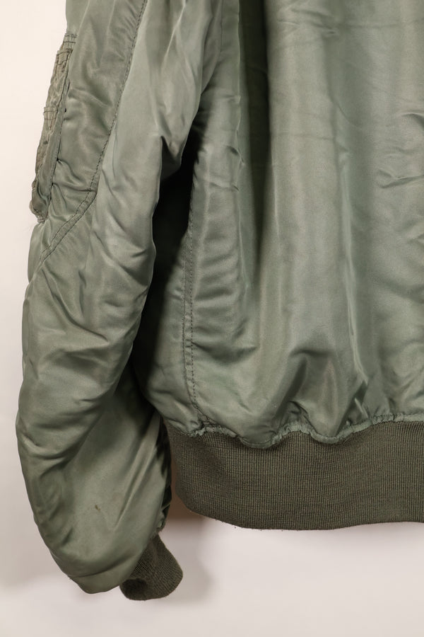 1950年代　推定40〜42程度　アメリカ空軍　B-15D　フライトジャケット　ボア改造品　パッチ付　中古品