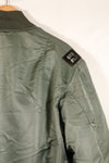 1950年代　推定40〜42程度　アメリカ空軍　B-15D　フライトジャケット　ボア改造品　パッチ付　中古品