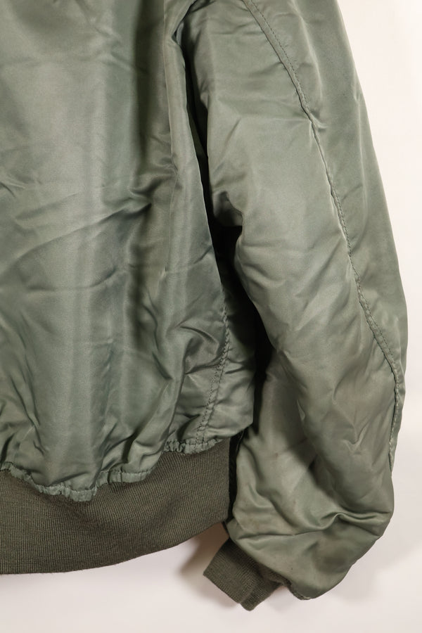 1950年代　推定40〜42程度　アメリカ空軍　B-15D　フライトジャケット　ボア改造品　パッチ付　中古品