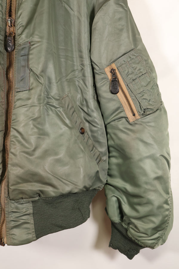 1950年代　LARGE　アメリカ空軍　初期型　MA-1　フライトジャケット　インターメディエイト　中古品 　B