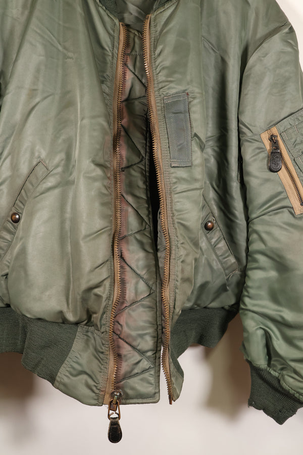 1950年代　LARGE　アメリカ空軍　初期型　MA-1　フライトジャケット　インターメディエイト　中古品 　B